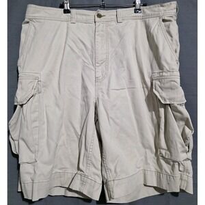 Vintage Polo Ralph Lauren Shorts Men 38x10 Heavy Canvas Cargo Beige Khakis Y2K